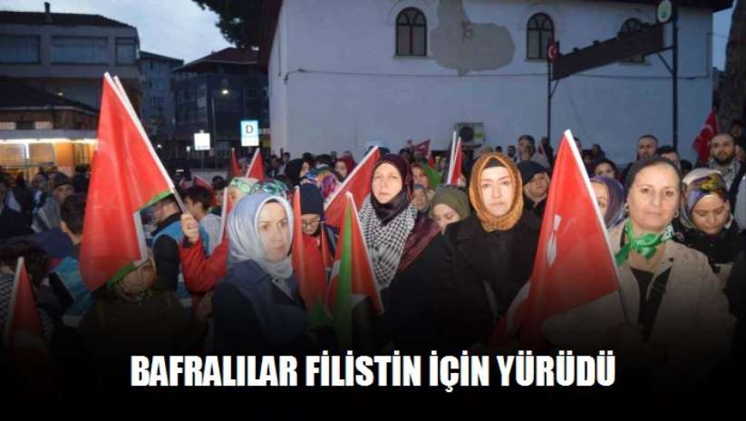 Bafralılar Filistin için yürüdü - Samsun haber