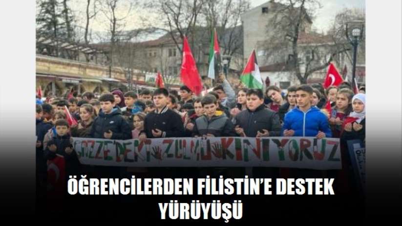 Öğrencilerden Filistin'e destek yürüyüşü - Samsun haber