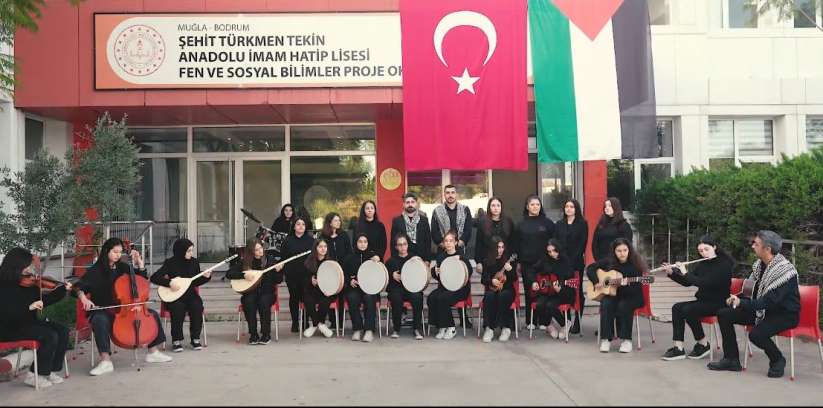 Filistinli çocuklar için söylediler - Muğla haber